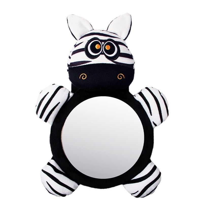 Black White View Back Seat Mirror Baby Car Mirror Safety Seat Headrest Rearview Mirror Baby Facing Rear Ward Car Kids Monitor