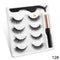 Magnetic Eyelashes 3D Mink Eyelashes Magnetic Eyeliner Magnetic Lashes Short False Lashes Lasting Handmade Eyelash Makeup Tool