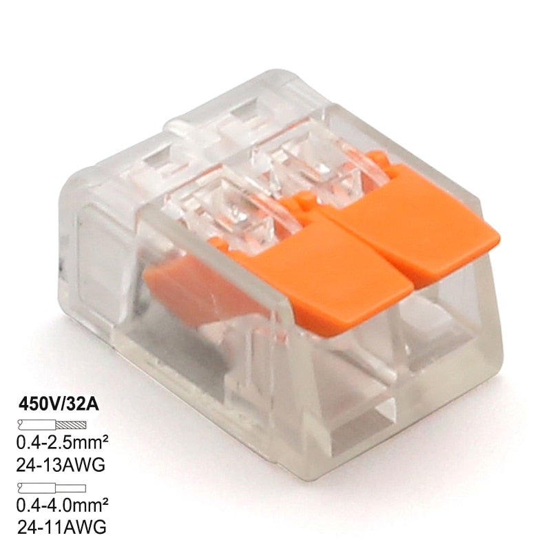 0.4-6.0mm 30/50/100 Pieces &amp; SET Mini Fast Universal Wire Connector Easy Quick Wiring Car &amp; Solar Energy Terminals
