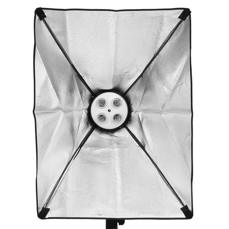 Photo Studio Softbox 50*70cm Diffuser 4 in 1 Socket E27 Lamp Holder 2M Light Stand Tripod Photo Studio Kit for Photography Video