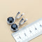 2022 Sell Well Wedding 925 Mark Jewelry Sets Black Zircon Dangle Earrings And Necklace Ring 3 Piece Set women Trendy Costume