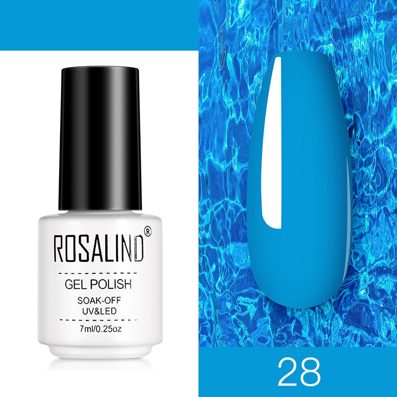 ROSALIND Nail Gel Polish Semi Permanent Polish All For Manicure Nails Art UV Hybrid Varnishes Gellak Base TOP Primer For Nails