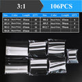 2：1 Thermoresistant Tube Heat Shrink Wrapping Kit Assorted Wire Cable Sulation Sleeving 3:1  Heat Shrink Tubing