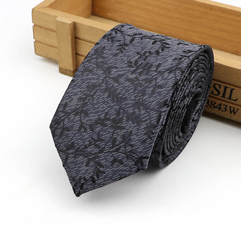 61 Colors Jacquard Striped Plaid Paisley Necktie 6cm Polyester Male Narrow Tie Skinny Tuxedo Suit Shirt Gift For Men Accessory