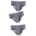 3 Pcs Cotton Panties Sexy Panty Briefs Lace Panties Women Underwear Lingerie Panties for Female Ladies Floral Pantys Underpants
