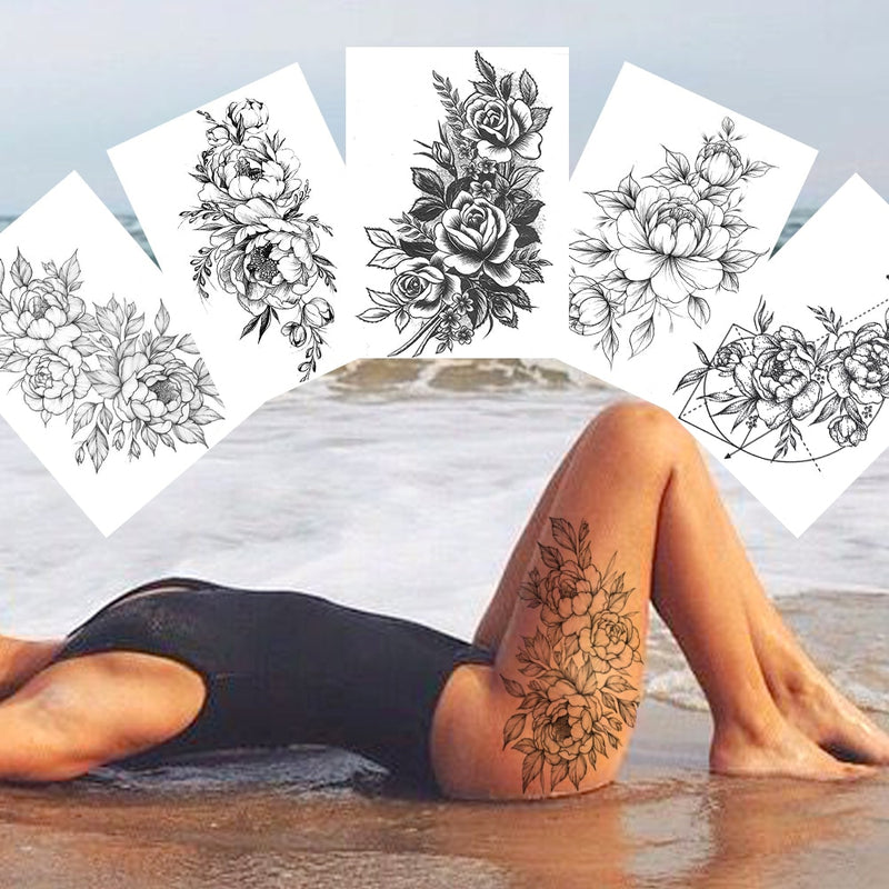 The mysterious figure lage temporary tattoo sticker for men women  waterproof tattoo paper transfer fake tattoo for party photo body makeup