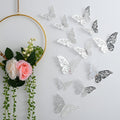 12pcs Suncatcher Sticker 3D Effect Crystal Butterflies Wall Sticker Beautiful Butterfly for Kids Room Wall Decal Home Decoration