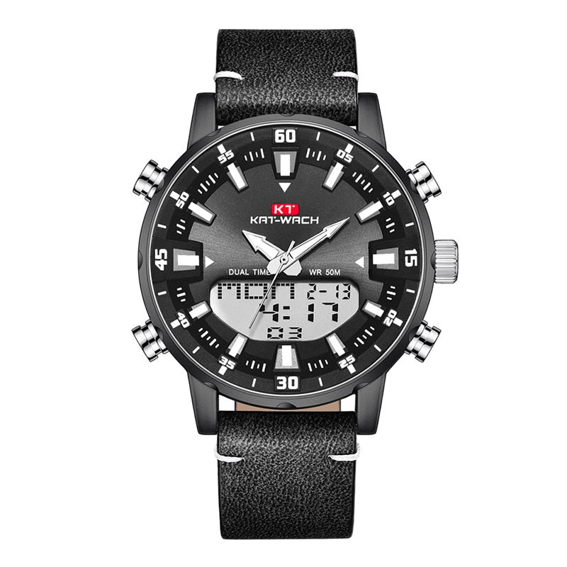 KAT-WACH Watch Male 2022 Sports Digital Watches Men Waterproof Steel Military Quartz Watch For Men Wristwatch Relogio Masculino