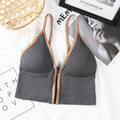 Women&#39;s Bra New Front Zipper Bras Sports Tops Gym Women Fitness Comfortable And Breathable Without Restraint   Crop Top