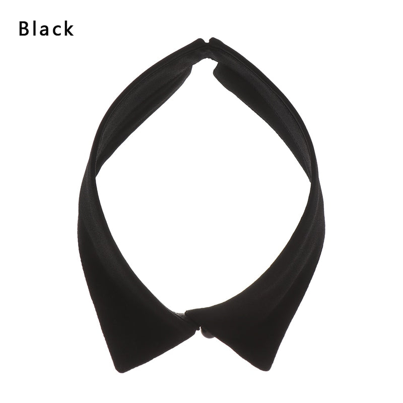Fashion White Black Lace Fake Collar Blouse Vintage Detachable Shirt False Collar Lapel Blouse Top Women Clothes Accessories