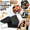 TEEHON Carbon Fiber Leather Men Wallet Coin Pocket RFID Credit Card Holder Half Span Design Black Purse