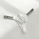 Shiny Rhinestone Thong Women Low Waist Panties Sexy Underwear Ladies Briefs Lingere Panty Underware Womens Lingerie Thongs