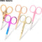 Eyebrow Scissors Stainless Steel Nail Tools Eyebrow Nose Eyelash Scissors Multifunctional Facial Hair Trimmer Makeup Beauty Tool