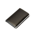 Customized 2022 Credit Card Holder Wallet Men Women RFID Aluminium Bank Cardholder Case Vintage Leather Wallet with Money Clips