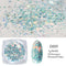 Crystal Fire Opal Flakes Nail Sequins Purple Holographic Glitter DIY Chrome Powder for Spring Nails Manicure Paillettes GL1857