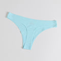 WHPC New Arrival Women&#39;s Panties Seamless Underwear For Women Ice Silk Thong Woman Lingerie T-back String Big Size S-3XL 1PCS