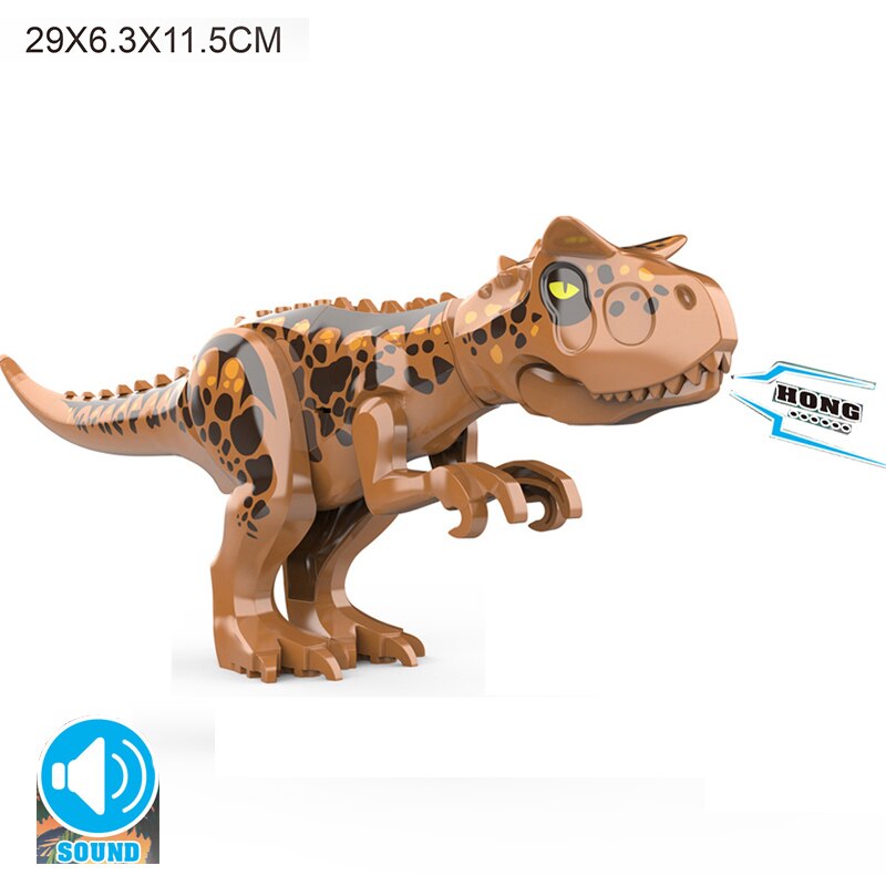 Jurassic World 2 Brutal Raptor Building Blocks Dinosaur Bricks Tyrannosaurus Indominus I-Rex Assemble Dino Kids Toys