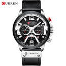 CURREN Casual Sport Watches for Men Top Brand Luxury Military Leather Wrist Watch Man Clock Fashion Chronograph Wristwatch