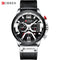CURREN Casual Sport Watches for Men Top Brand Luxury Military Leather Wrist Watch Man Clock Fashion Chronograph Wristwatch