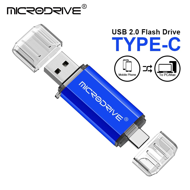 OTG USB Flash Drive Type C Pen Drive 512GB 256GB 128GB 64GB 32GB USB Stick 16gbPendrive for Type-C Device