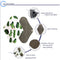 1 Pcs Natural Bamboo Charcoal Sanitary Pads For Normal Reusable Cotton Protection Female Sanitary Napkin