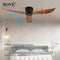 SOVE Modern Black White Low Floor DC Motor 30W Ceiling Fans With Remote Control Simple Ceiling Fan Without Light Home Fan 220V