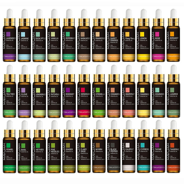 MAYJAM 10ML Aromatic Diffuser Essential Oil Lavender Vanilla Myrrh Fragrance Oil For Soaps Candle Making Massage Humidifiers