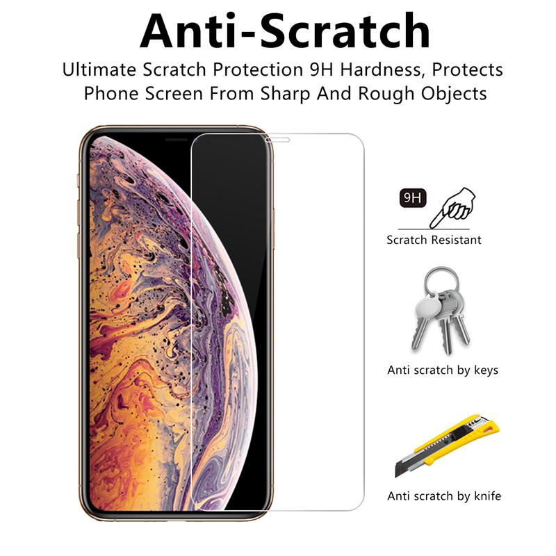 3PCS Full Cover Tempered Glass On the For iPhone 7 8 6 Plus 14 Screen Protector On iPhone X XR XS MAX SE 11 12 13 14 Pro Glass