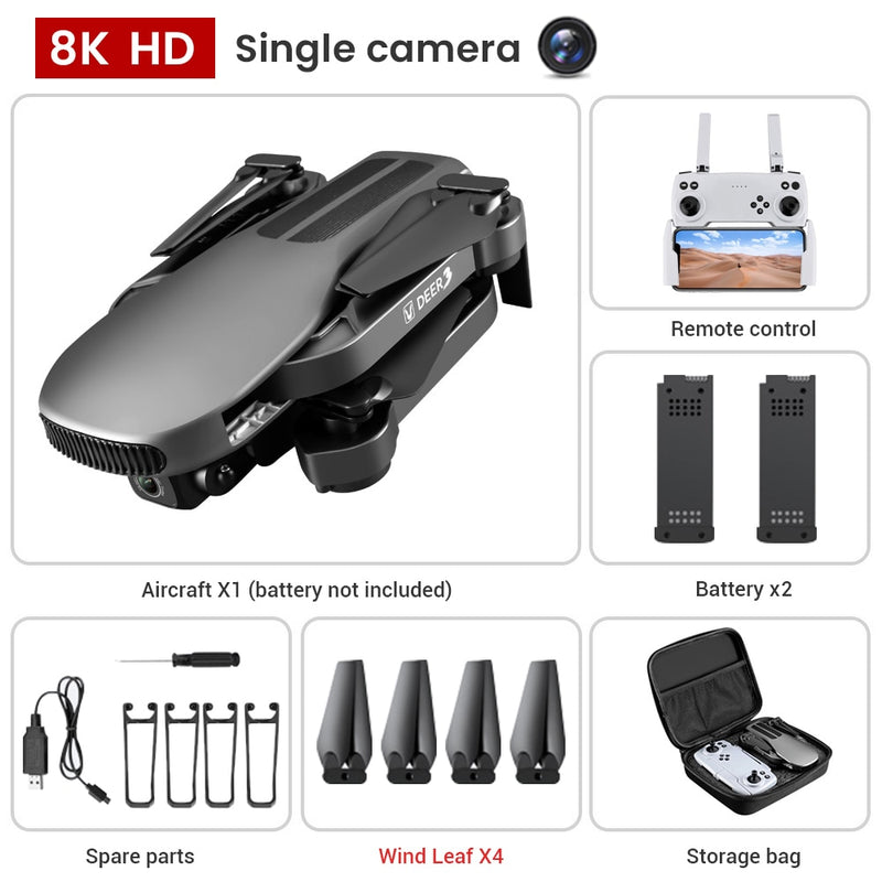 2021 New LU3 Gps Drone 8K Hd Dual Camera Profesional Helicopter Fpv Eders Foldable Rc Quadcopter 5G Wifi Brushless Motor Drones