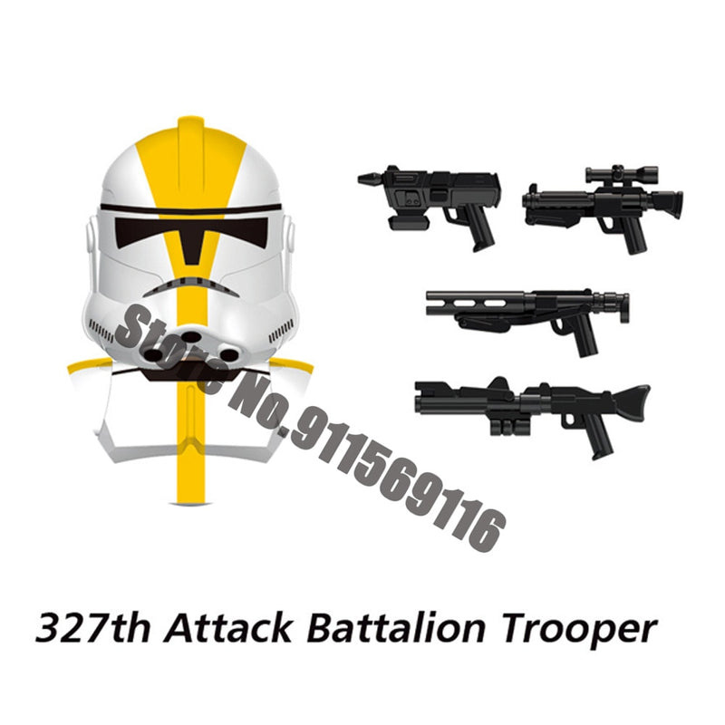 DISNEY ARC Clone Troopers Building Blocks LUKE Skywalker Mandalorians Boba Fett Palpatine Yoda R2D2 Bricks Action Figures Toys