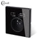 Coswall Type-C Interface Outlet Full Mirror Crystal Panel Black Wall EU Russia Spain French Standard Socket With USB Charge Port