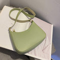 2022 New Women&#39;s Fashion Handbags Retro Solid Color PU Leather Shoulder Underarm Bag Casual Women Hobos Handbags