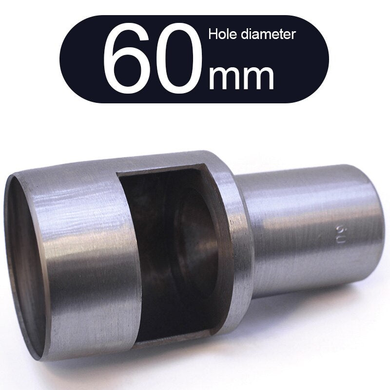 Round Punch Hollow Punch Steel Chisel Leather Puncher Cutting Tool for Belts, Metal Gaskets, Leather, Canvas (0.5mm To 60mm)