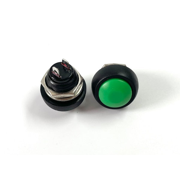 7Pcs PBS-33b 2Pin Mini Switch 12mm 12V 1A Waterproof momentary Push button Switch since the reset Non-locking