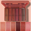 4/6PCS Women Fashion Pumpkin Color Matte Velvet Lipstick Set Moisturizer Sexy Lip Stick Makeup Beauty Cosmetic
