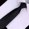 Black Simple Clip on Tie Security Tie Doorman Steward Matte Black Funeral Tie for Men Women Students