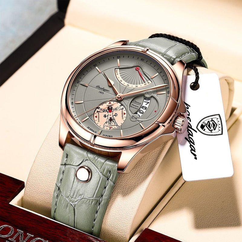 Swiss Brand POEDAGAR Men Watch Fashion Top Luxury Sport Men&