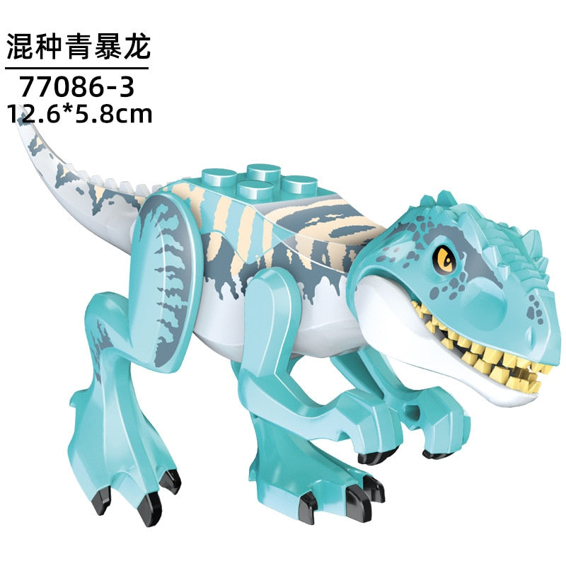 Jurassic Dinosaur Park Indominus Rex DIY Blocks Dinosaurs Tyrannosaurus Rex Tiny Models Building Block Kid Toys Animals Set Gift