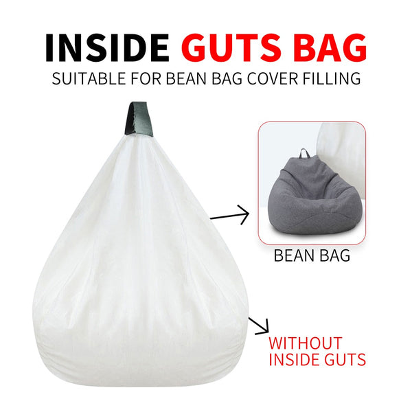 Meijuner Lazy Sofa Cover Liner Bag White Mesh Guts Bag without Fillings /Inner for Bean Bag Cover Furniture Cover