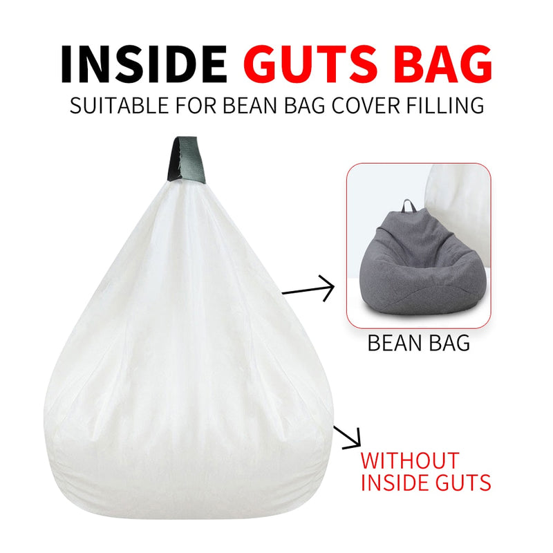 Meijuner Lazy Sofa Cover Liner Bag White Mesh Guts Bag without Fillings /Inner for Bean Bag Cover Furniture Cover