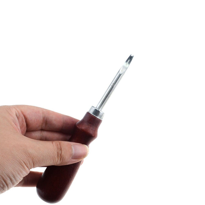 1pc  0.8/1.0/1.2/1.5mm Leather Edge Beveler Skiving Beveling Knife Cutting Hand Craft Tool with Wood Handle DIY Tools