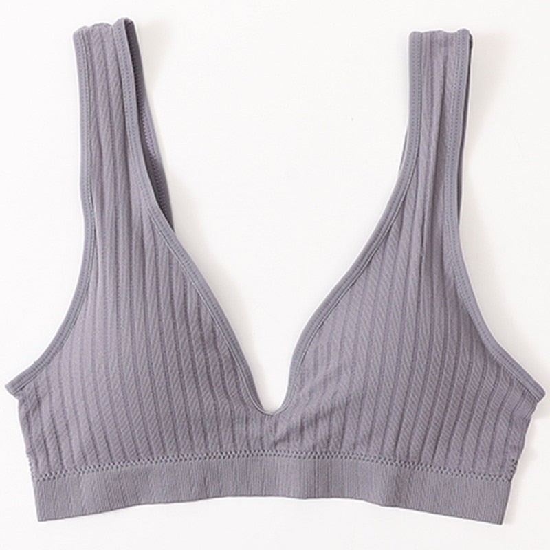Seamless Bra Sports Bras For Women Plunge Bra Top Female Brassiere Deep V Sexy Women Underwear Backless Bralette Lingerie