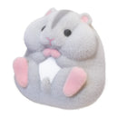 Original Genuine Capsule toys cute kawaii fatty milky soft hamster flocking plush dolls squeeze Stress Relief gashapon toys