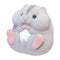 Original Genuine Capsule toys cute kawaii fatty milky soft hamster flocking plush dolls squeeze Stress Relief gashapon toys