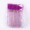 50/5Pcs Eyelash Extension Disposable Makeup Eyebrow Brush Mascara Stick Applicator Eyelashes Crystal Eyelash Brush Tool