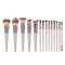 Hot Champagne Makeup Brushes Set for Women Cosmetic Foundation Powder Blush Eyeshadow Kabuki Blending Make Up Brush Beauty Tools