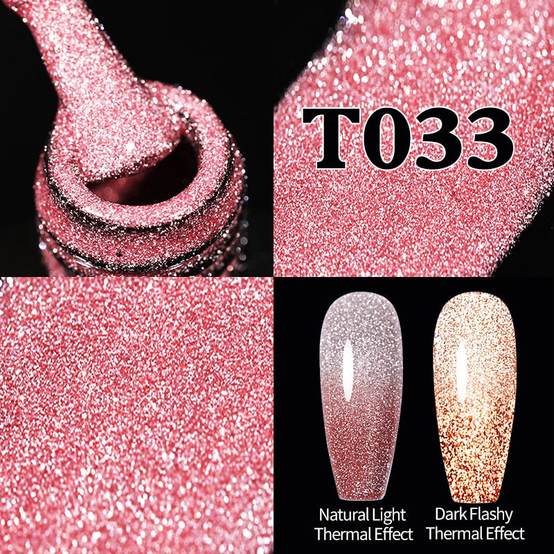 UR SUGAR Sparkling Gel Nail Polish Reflective Glitter Nail Gel Semi Permanent Nail Art Varnish For Manicures Need Base Top Coat