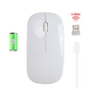 1600Dpi Wireless Mouse 2.4G Classic Rechargeable Mice Ultra-Thin Silent Mouse Mute For Laptop PC Office Notebook