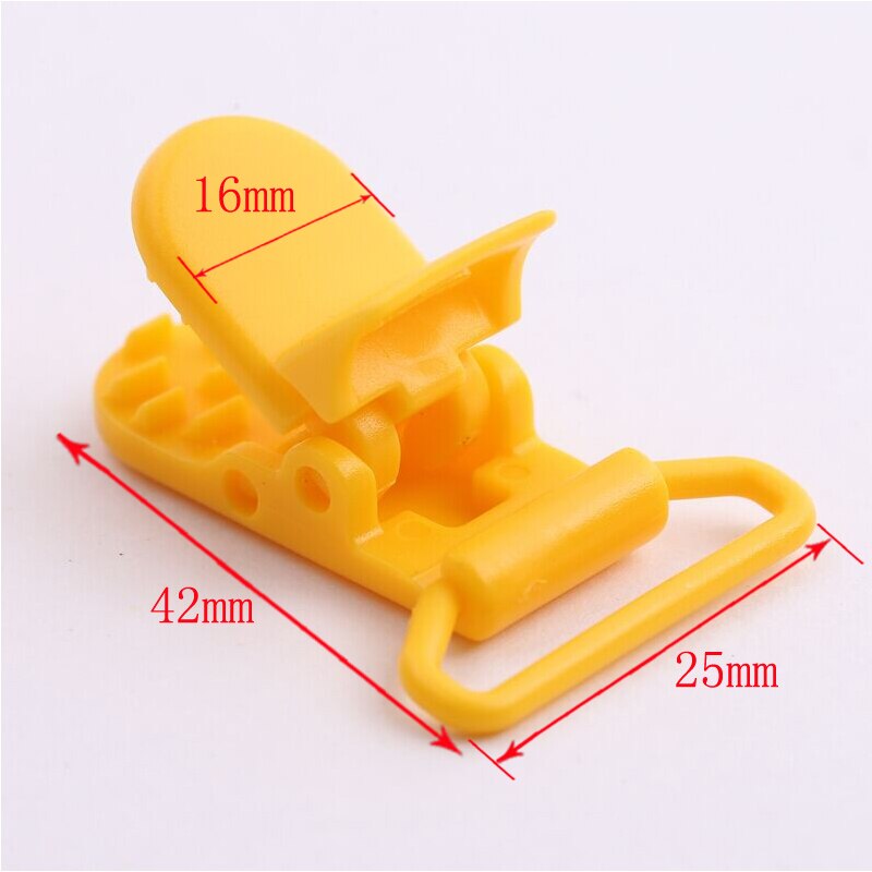 5pcs 25mm Plastic Baby Pacifier Chain Transparent Pacifier Clips Soother Holder For Baby Pacifier Nipples Holder Round Clamp