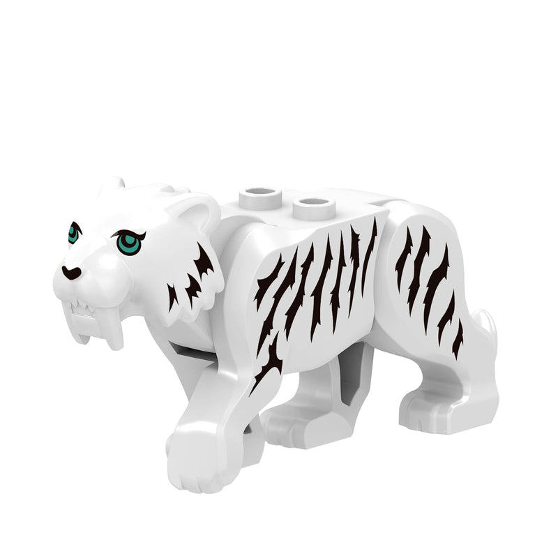 Animals Figures Dinosaurs Tiger Shark Wolf Monkey Giraffe Dinosaur Figure Model Building Blocks Toys for Children Kids Gifts